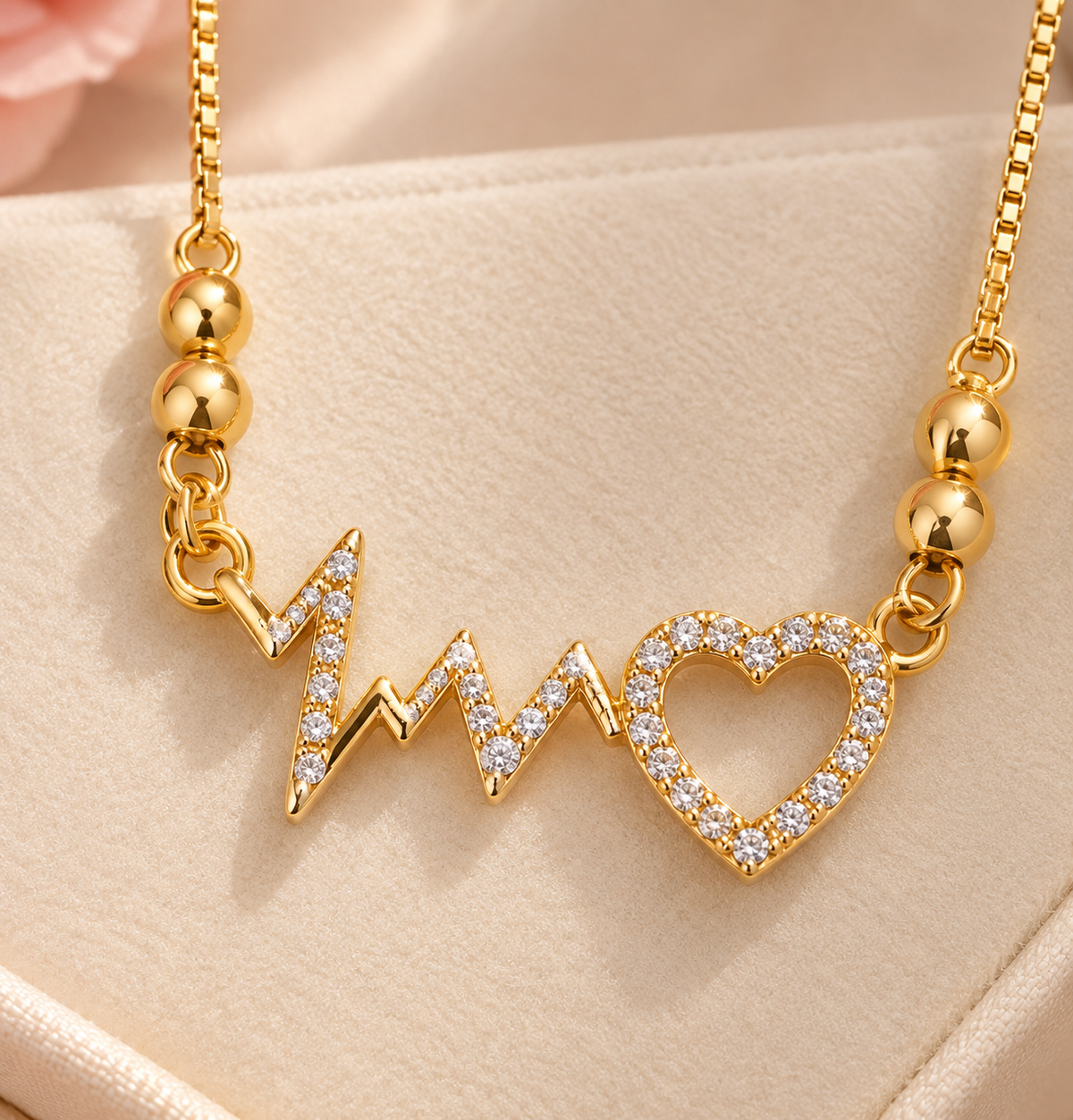 Sparkling Heartbeat Necklace