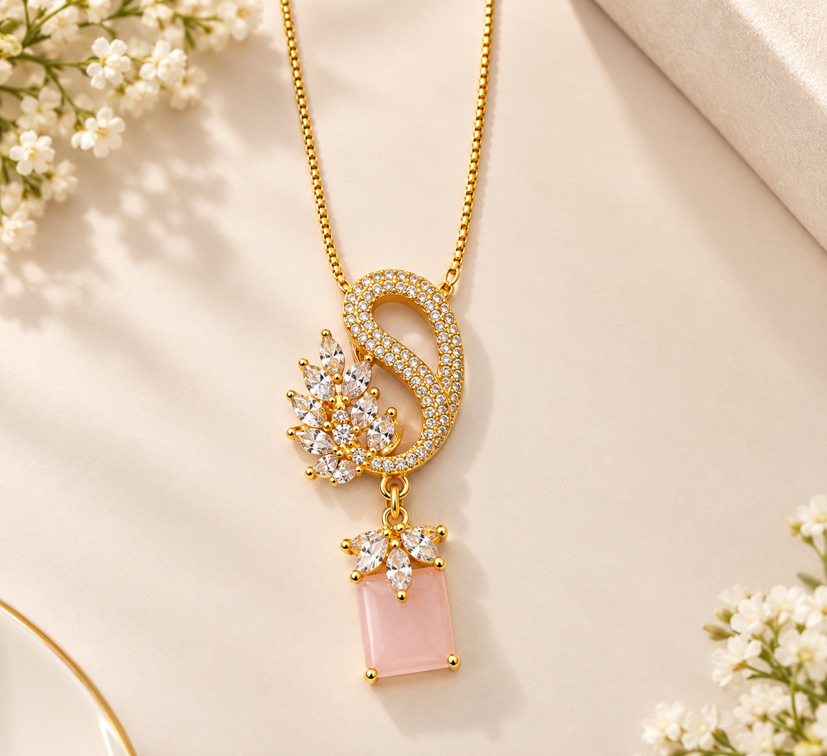Rose Crystal S Pendant