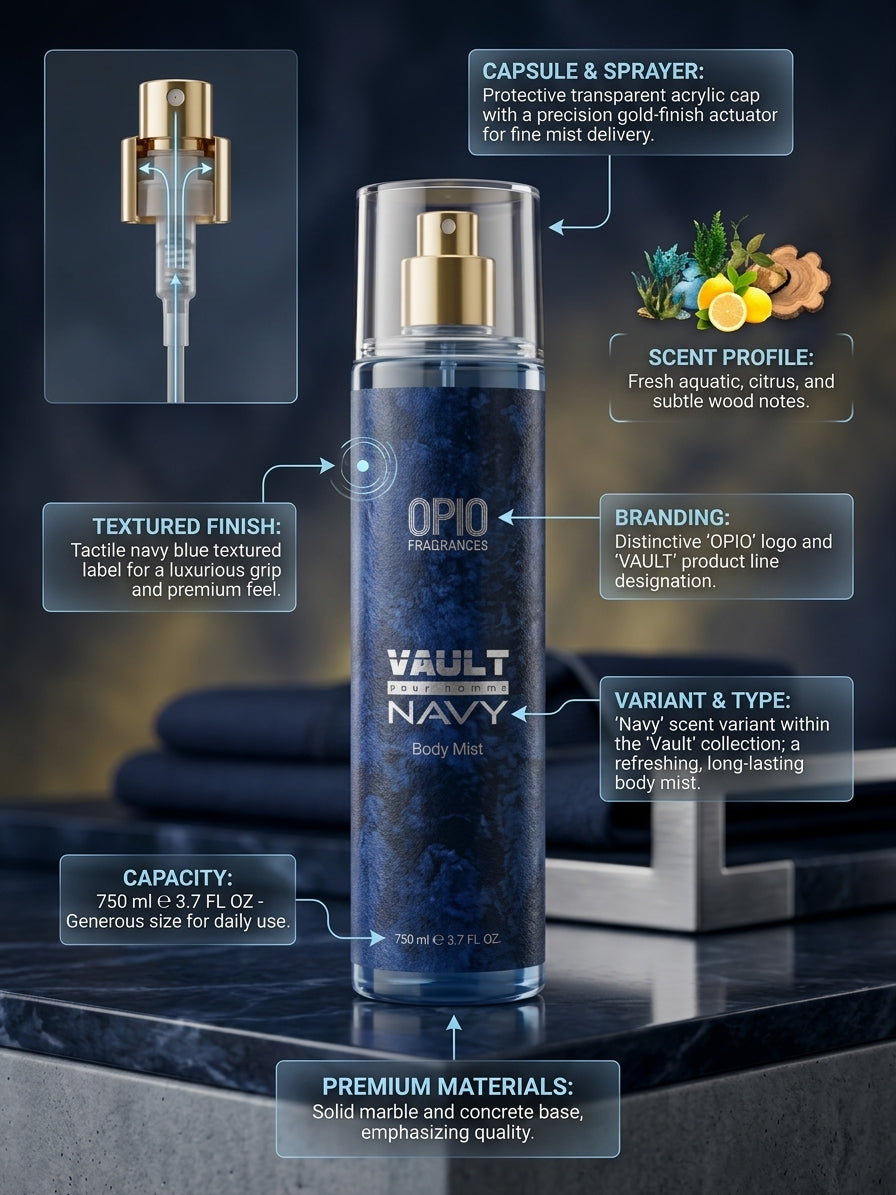 OPIO Fragrances – Vault Navy (Pour Homme) Body Mist