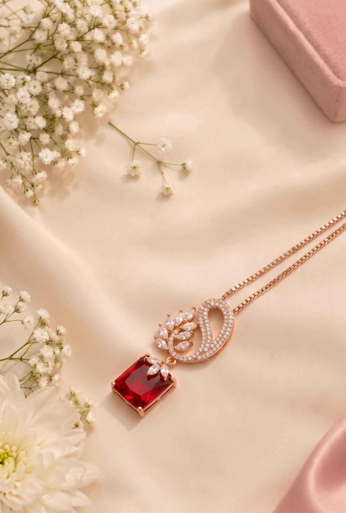 Crimson Grace Pendant Necklace