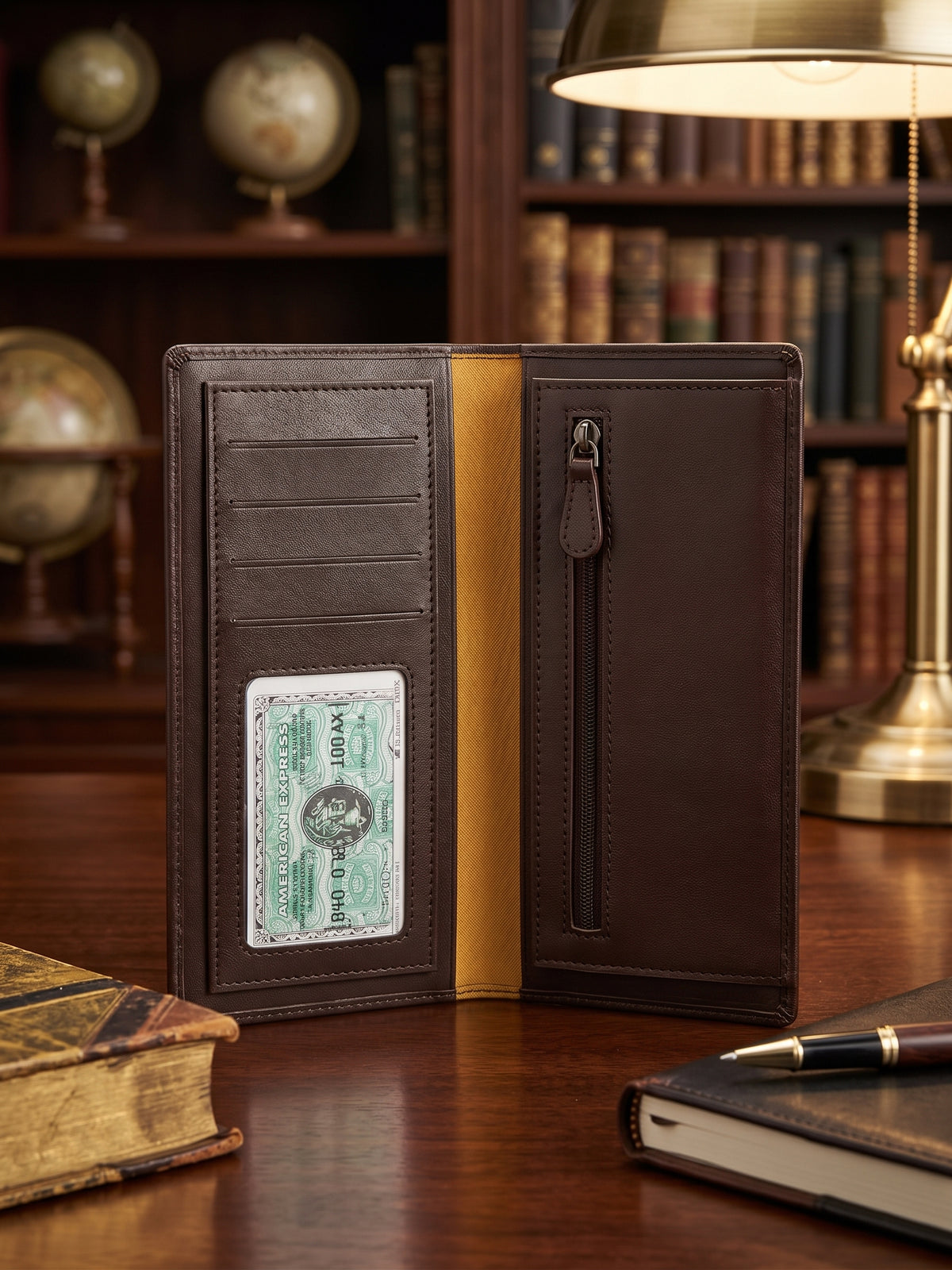 Heritage Slim Long Leather Wallet