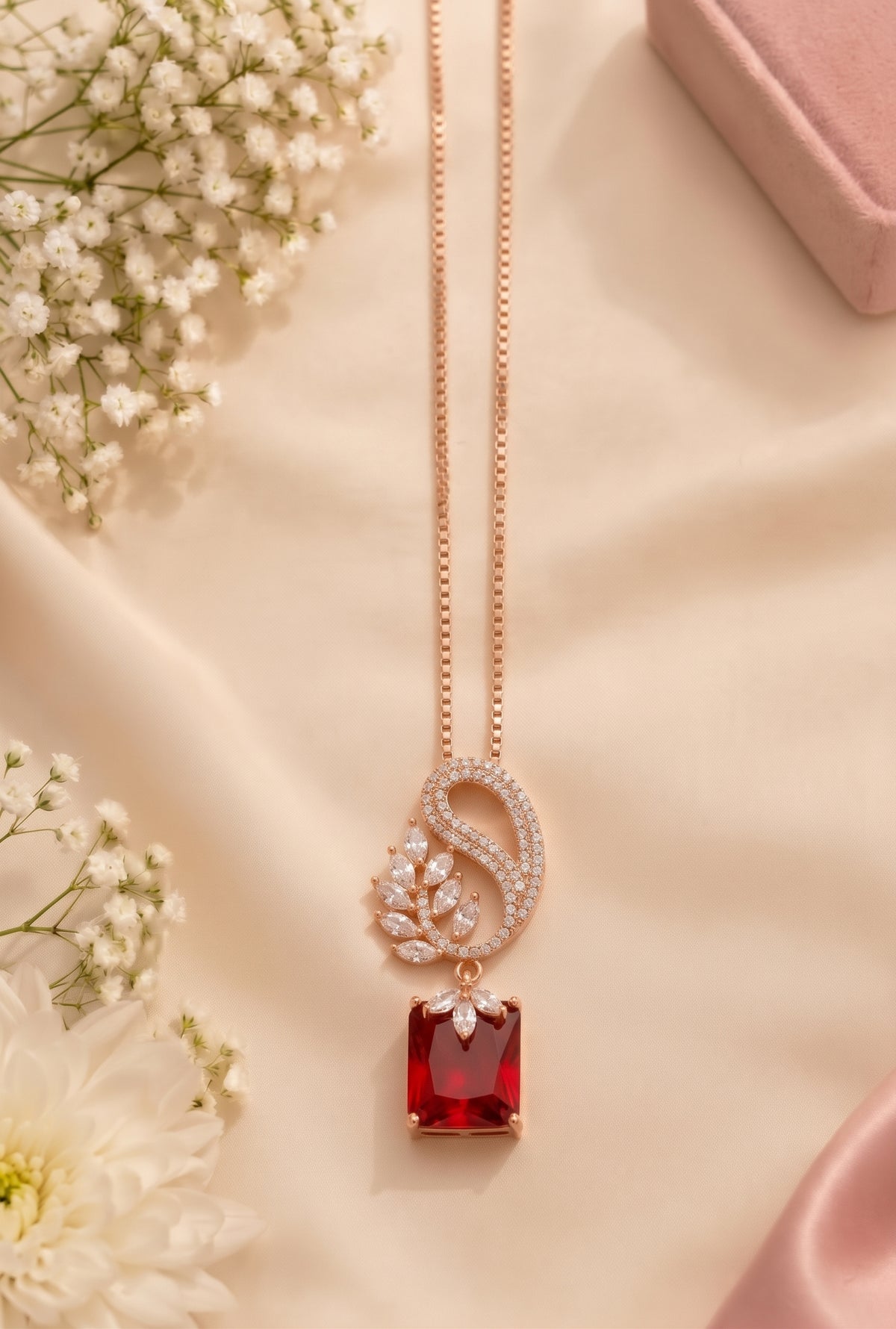 Crimson Grace Pendant Necklace
