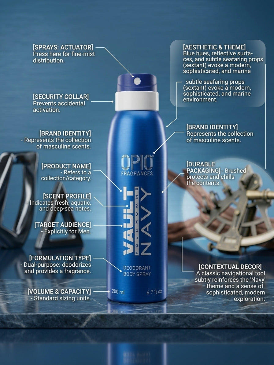 OPIO Fragrances Vault Navy Deodorant Body Spray (Pour Homme)