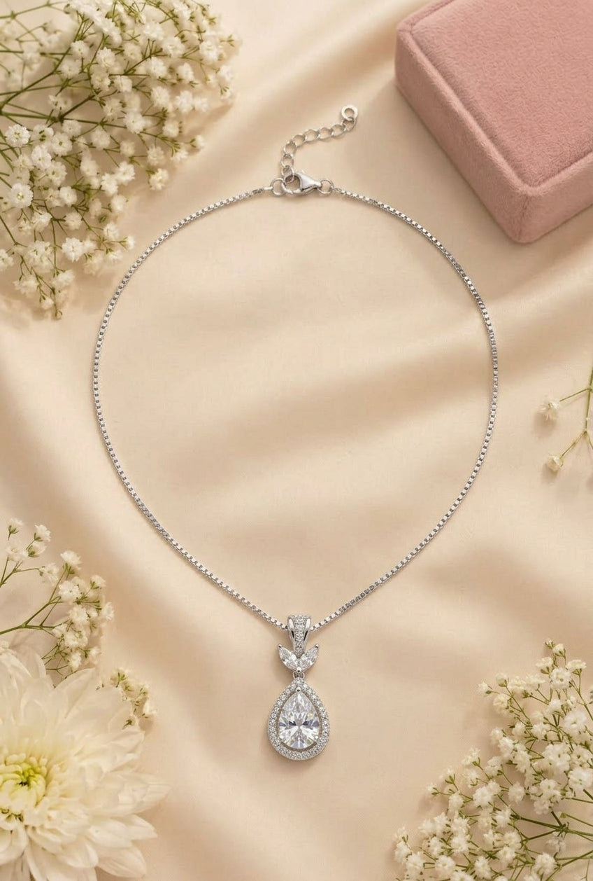The Celestial Teardrop Pendant Necklace