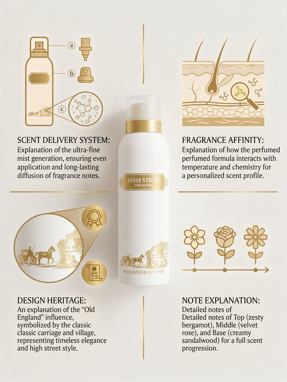 High Street Woman – Perfumed Body Mist (Modern, direct)