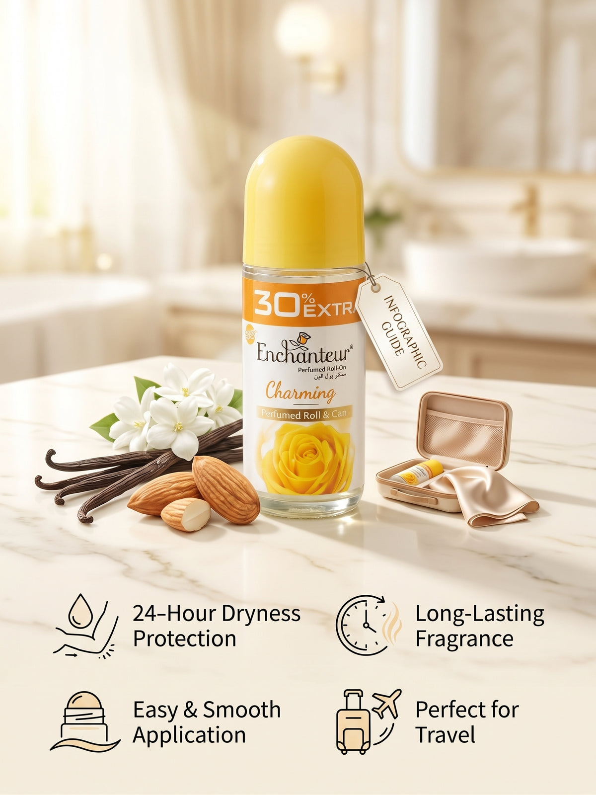 Antiperspirant roll-on deodorant