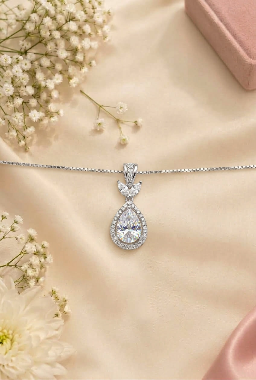 The Celestial Teardrop Pendant Necklace
